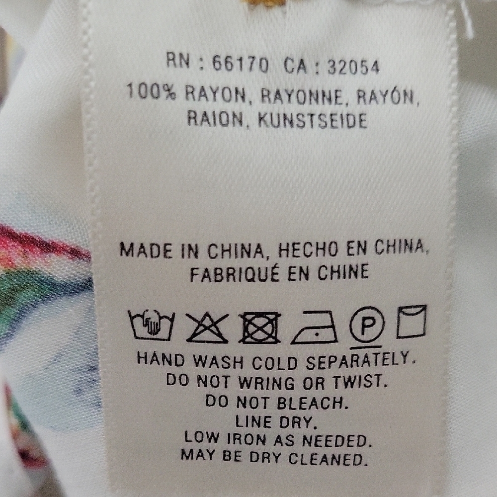 Anthropologie Conversation Women's Button Down Shirt with Marble Print Size 4 - Picture 6 of 9